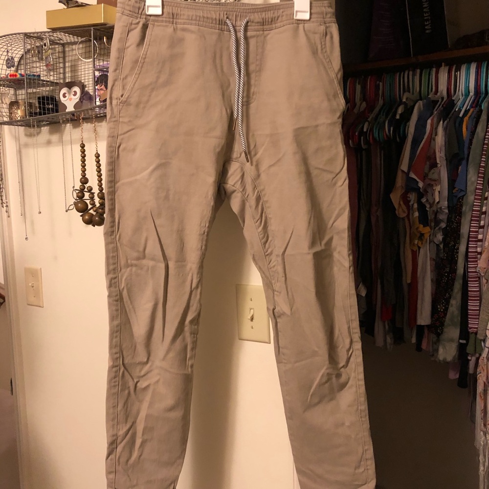 BOGO elastic waistband khaki pants